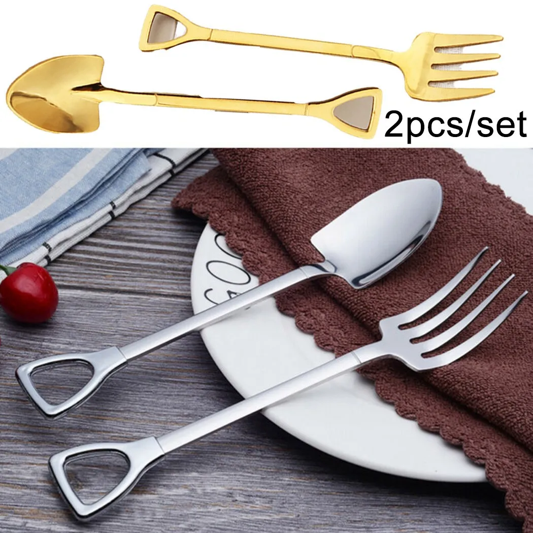 2*Stainless Steel Small Shovel Spoon Fork Tableware Coffee Stirring Spoon Silver/ Gold Tableware Kitchen Tools Accessories
2*Stainless Steel Small Shovel Spoon Fork Tableware Coffee Stirring Spoon Silver/ Gold Tableware Kitchen Tools Accessories