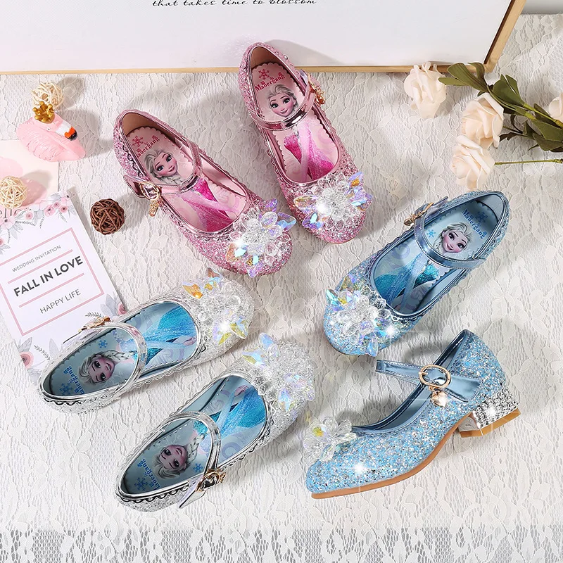 Disney girls high heel shoes spring new children's frozen elsa princess crystal shoes kids performance shoes
Disney girls high heel shoes spring new children's frozen elsa princess crystal shoes kids performance shoes
