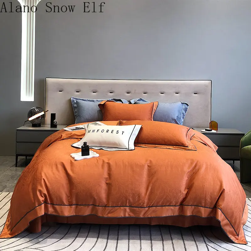 100S Queen Bedding Set Luxury Queen King Size Bed Sheet Set Jacquard Duvet Cover Cotton
100S Queen Bedding Set Luxury Queen King Size Bed Sheet Set Jacquard Duvet Cover Cotton