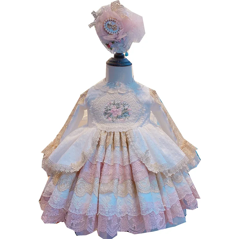 Children's Lolita Dress Girl Spanish Princess Dress Girls Party Birthday Wedding Dress Flower Girl Dresses Eid Wedding Dress
Children's Lolita Dress Girl Spanish Princess Dress Girls Party Birthday Wedding Dress Flower Girl Dresses Eid Wedding Dress