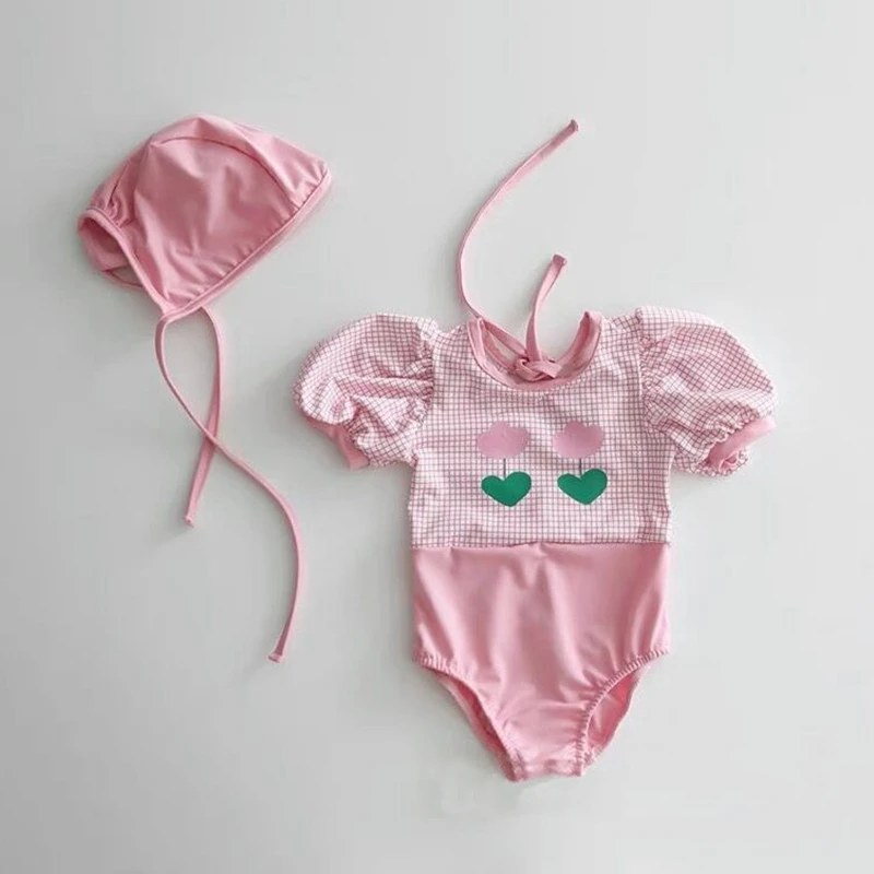 Kids Clothes Girls Swimsuits Summer Flower Plaid Print Backless Swimwear for Babies Puff Sleeve One Piece Children's Clothing
Kids Clothes Girls Swimsuits Summer Flower Plaid Print Backless Swimwear for Babies Puff Sleeve One Piece Children's Clothing