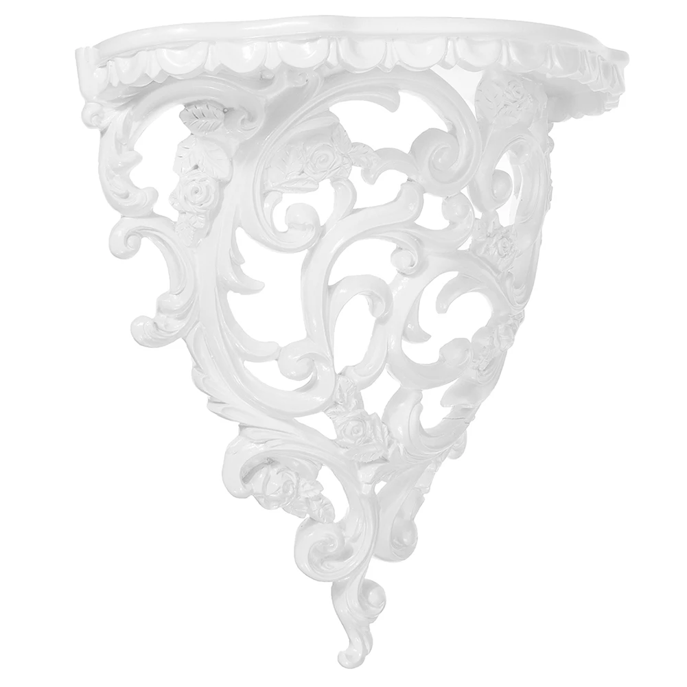 Baroque Style Decorative Shelves for Living Room Flowers Wall Hanging Storage Rack European Style Decor Home Cafe Small 
Baroque Style Decorative Shelves for Living Room Flowers Wall Hanging Storage Rack European Style Decor Home Cafe Small