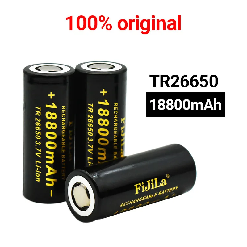 2022 original new 26650 battery 18800mAh 3.7V 50A lithium ion rechargeable battery for 26650 LED flashlight + charger
2022 original new 26650 battery 18800mAh 3.7V 50A lithium ion rechargeable battery for 26650 LED flashlight + charger