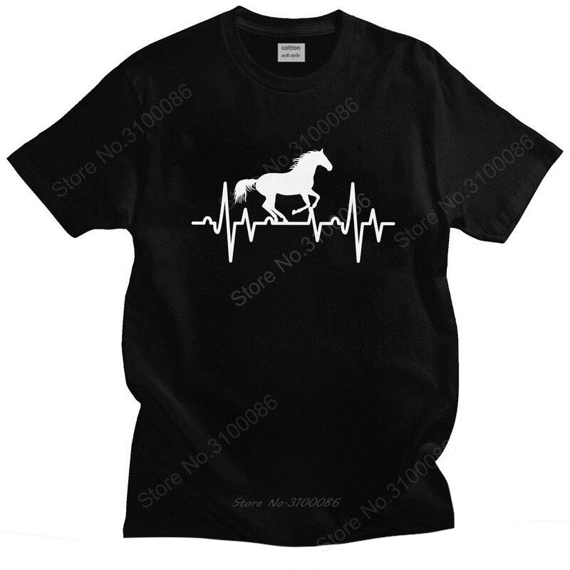 Mens Horse Heartbeat T Shirts Short Sleeve Cotton Tshirts Handsome T-shirt Leisure Riding Tee Slim Fit Apparel
Mens Horse Heartbeat T Shirts Short Sleeve Cotton Tshirts Handsome T-shirt Leisure Riding Tee Slim Fit Apparel