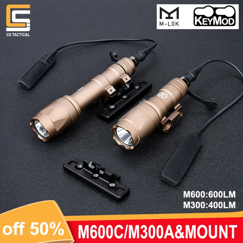 WADSN Tactical M600 M600C M300A LED Scout Flashlight With M-Lok Keymod Mount Rail for Airsoft Weapon Pistol Gun Accessories
WADSN Tactical M600 M600C M300A LED Scout Flashlight With M-Lok Keymod Mount Rail for Airsoft Weapon Pistol Gun Accessories