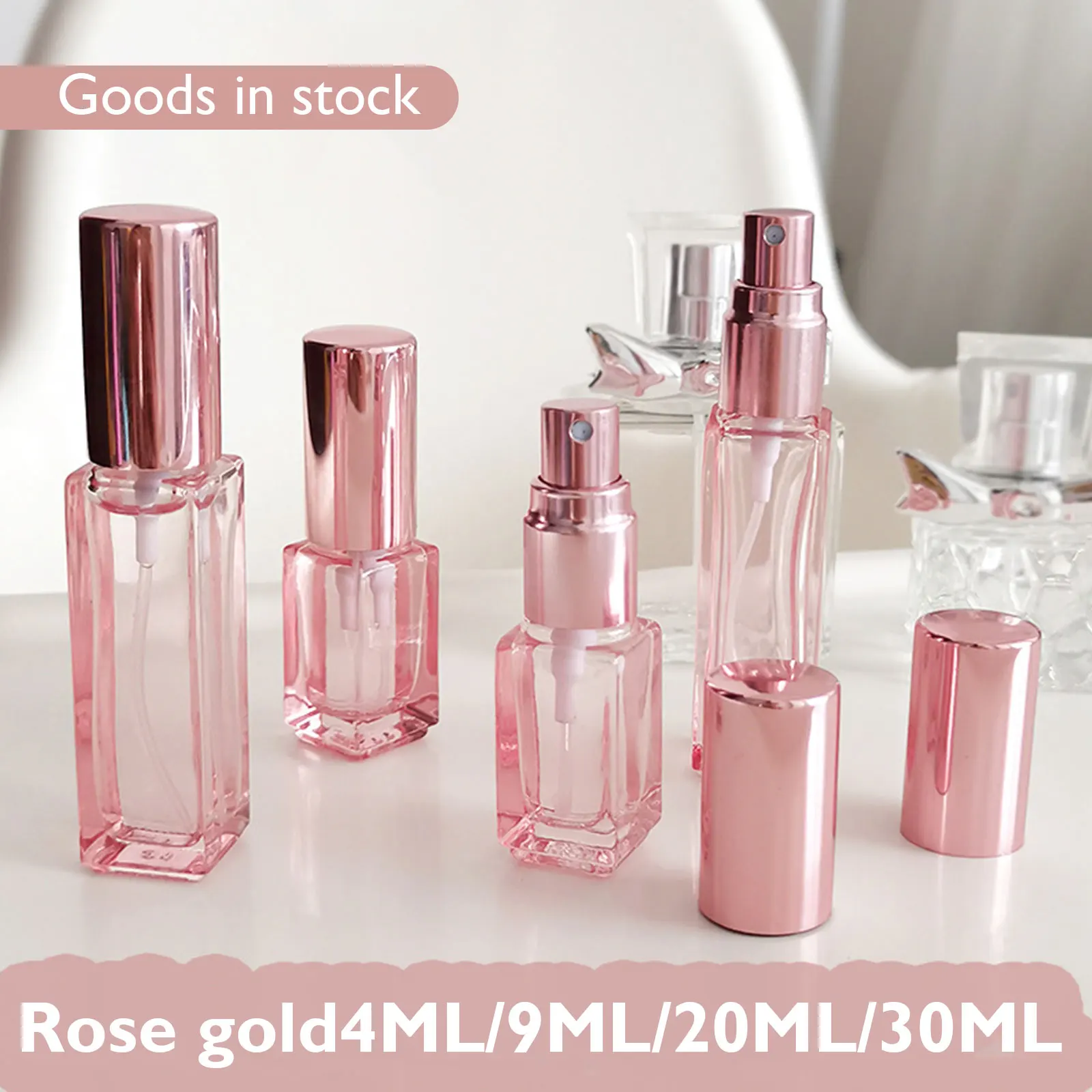 20/30ml Pink Transparent Glass Spray Bottle Rose Gold Protable Refillable Clear Atomizer Travel Perfume Bottle Fine Mist Sprayer
20/30ml Pink Transparent Glass Spray Bottle Rose Gold Protable Refillable Clear Atomizer Travel Perfume Bottle Fine Mist Sprayer