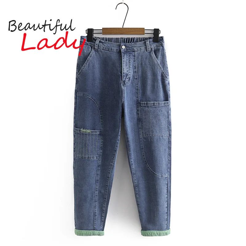 Baggy Jeans Women Large Size Mom Jeans Woman High Waist Vintage Clothes Denim Harem Pants Elastic Loose Jeans
Baggy Jeans Women Large Size Mom Jeans Woman High Waist Vintage Clothes Denim Harem Pants Elastic Loose Jeans