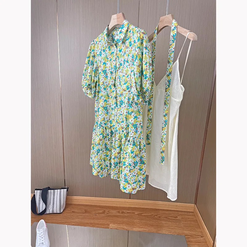 2023 Early Autumn New Refreshing and Sweet Floral Women Loose Two-piece Tie Dress
2023 Early Autumn New Refreshing and Sweet Floral Women Loose Two-piece Tie Dress