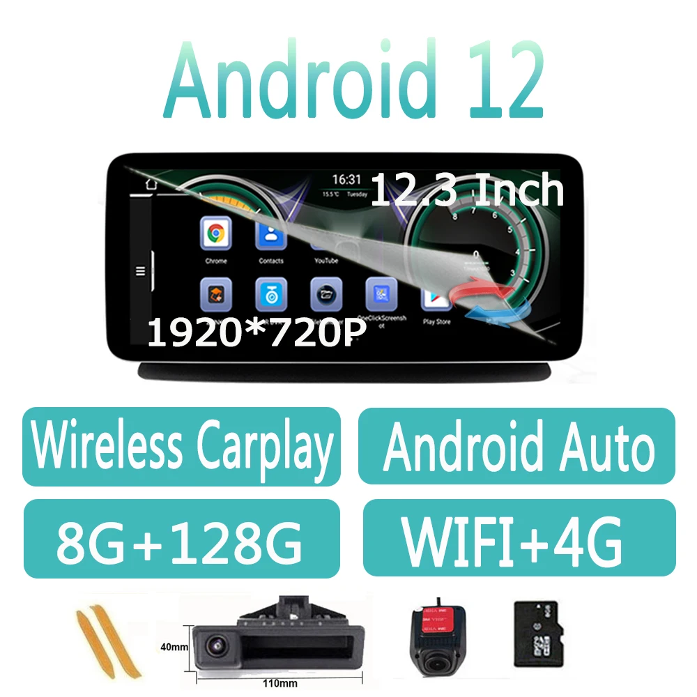 1920*720P Android 12 Car Wireless Carplay Radio GPS Navi 4G WIFI Multimedia Player For Mercedes Benz CLS W218 2010-2013 System
1920*720P Android 12 Car Wireless Carplay Radio GPS Navi 4G WIFI Multimedia Player For Mercedes Benz CLS W218 2010-2013 System