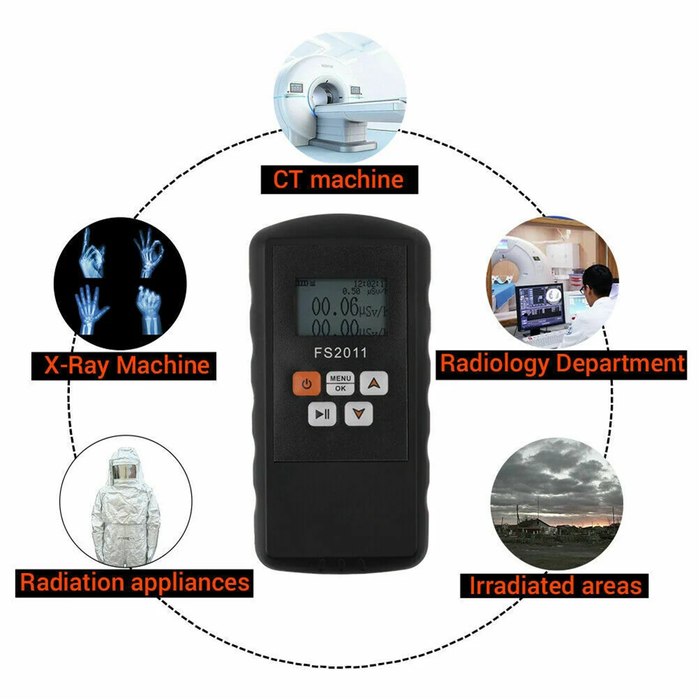 Radiation Detector FS2011 Geiger Counter Nuclear Radiation Detector Dosimeter Meter 13 * 7 * 3cm Measurement Tools
Radiation Detector FS2011 Geiger Counter Nuclear Radiation Detector Dosimeter Meter 13 * 7 * 3cm Measurement Tools
