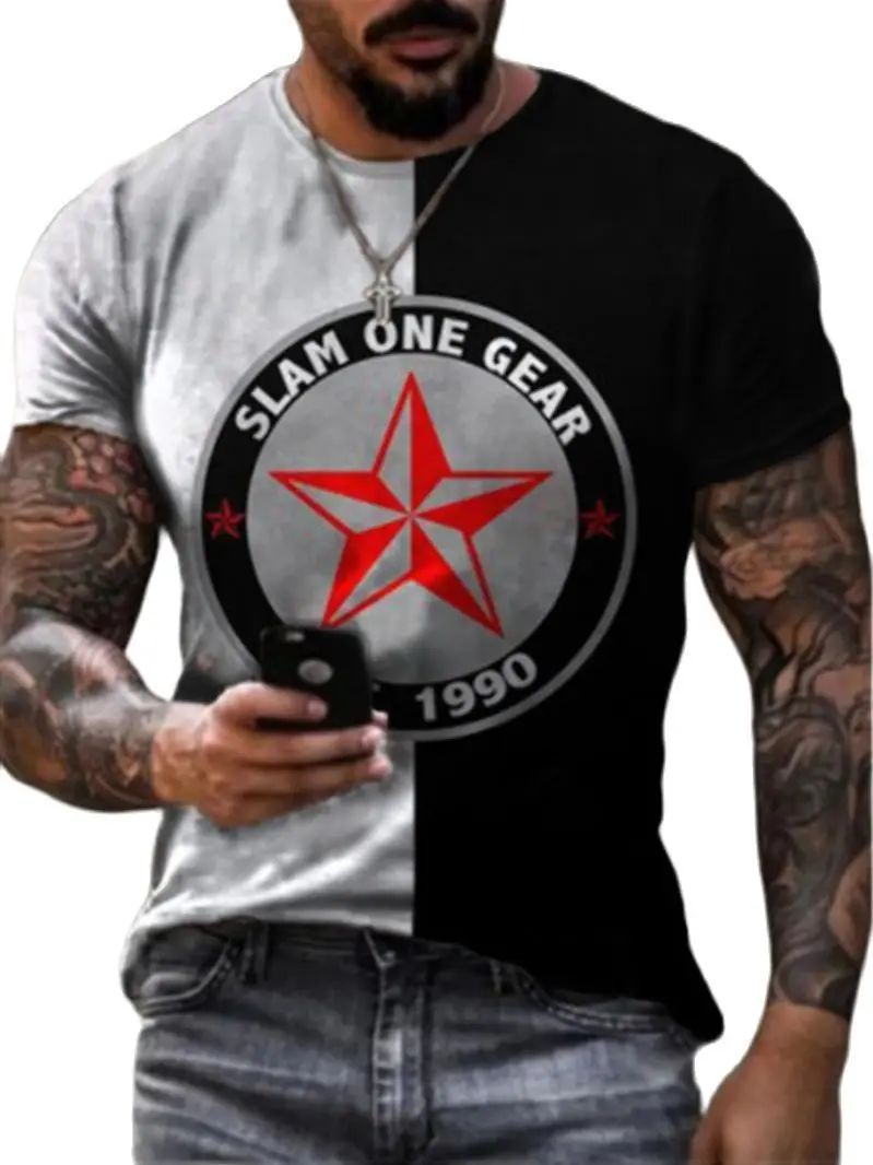 2022 Summer Eagle 3D Print Men's Casual Harajuku T-shirt Ccarf Loose Large Ssize Muscular Men Streetwear
2022 Summer Eagle 3D Print Men's Casual Harajuku T-shirt Ccarf Loose Large Ssize Muscular Men Streetwear