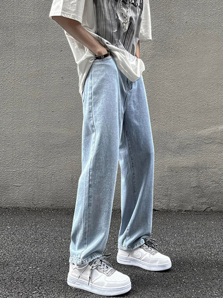 SYUHGFA 2022 Straight Leg Men Solid Jeans Fashion High Street Baggy Denim Pants Hip Hop Vintage Male High Waist Casual Trousers
SYUHGFA 2022 Straight Leg Men Solid Jeans Fashion High Street Baggy Denim Pants Hip Hop Vintage Male High Waist Casual Trousers