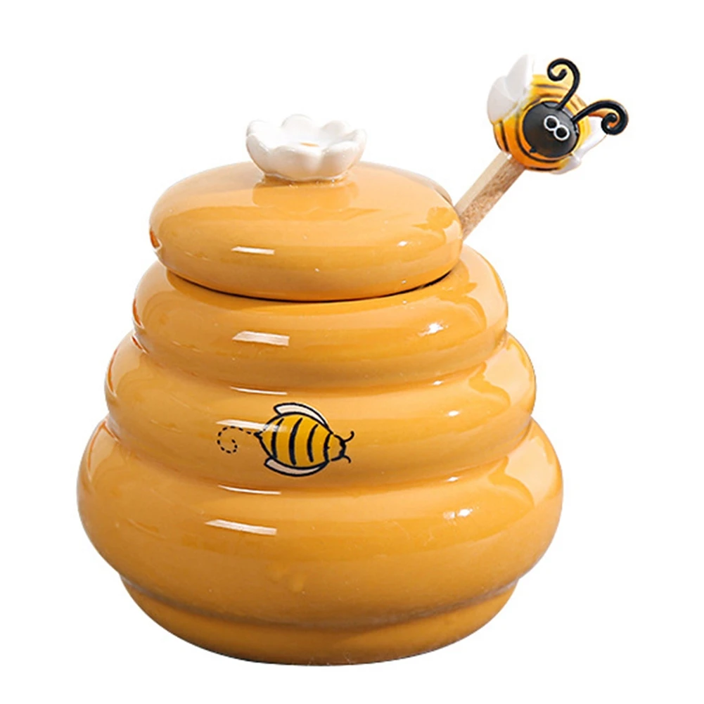 Ceramic Beehive Honey Pot and Wooden Dipper Honey Jar with Lid Honey Stir Bar for Honey Jar Supplies Kitchen Accessories
Ceramic Beehive Honey Pot and Wooden Dipper Honey Jar with Lid Honey Stir Bar for Honey Jar Supplies Kitchen Accessories
