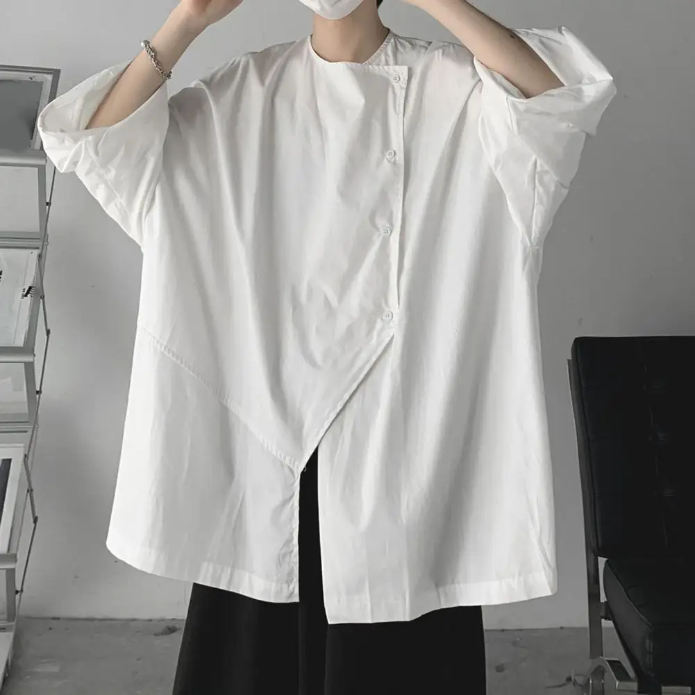 Trendy Men Summer Top Round Neck Solid Color Soft Japanese Men Spring T-shirt Fall Spring Top Match Pants
Trendy Men Summer Top Round Neck Solid Color Soft Japanese Men Spring T-shirt Fall Spring Top Match Pants