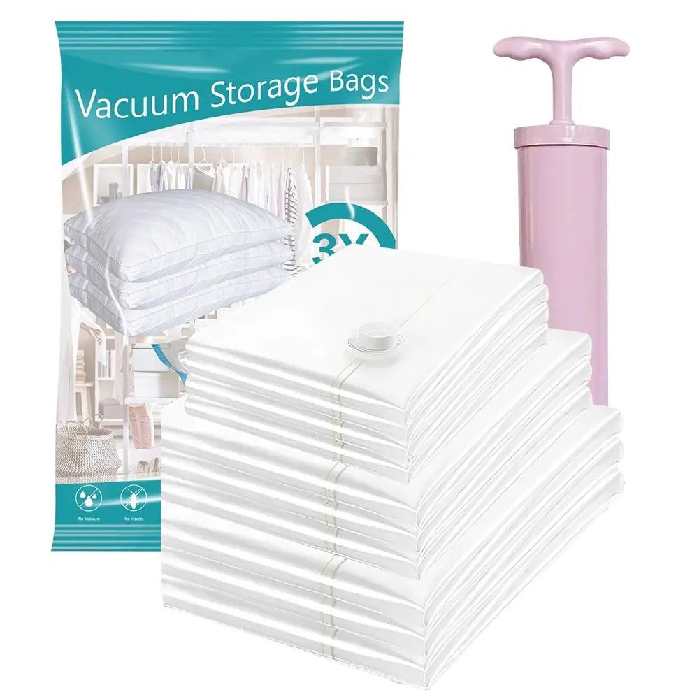 Vacuum Storage Bags 11 Pcs(3 Large, 3 Medium, 4 Small)Space Saving for Comforters Blankets Clothes Pillows Travel Space Saver Se
Vacuum Storage Bags 11 Pcs(3 Large, 3 Medium, 4 Small)Space Saving for Comforters Blankets Clothes Pillows Travel Space Saver Se