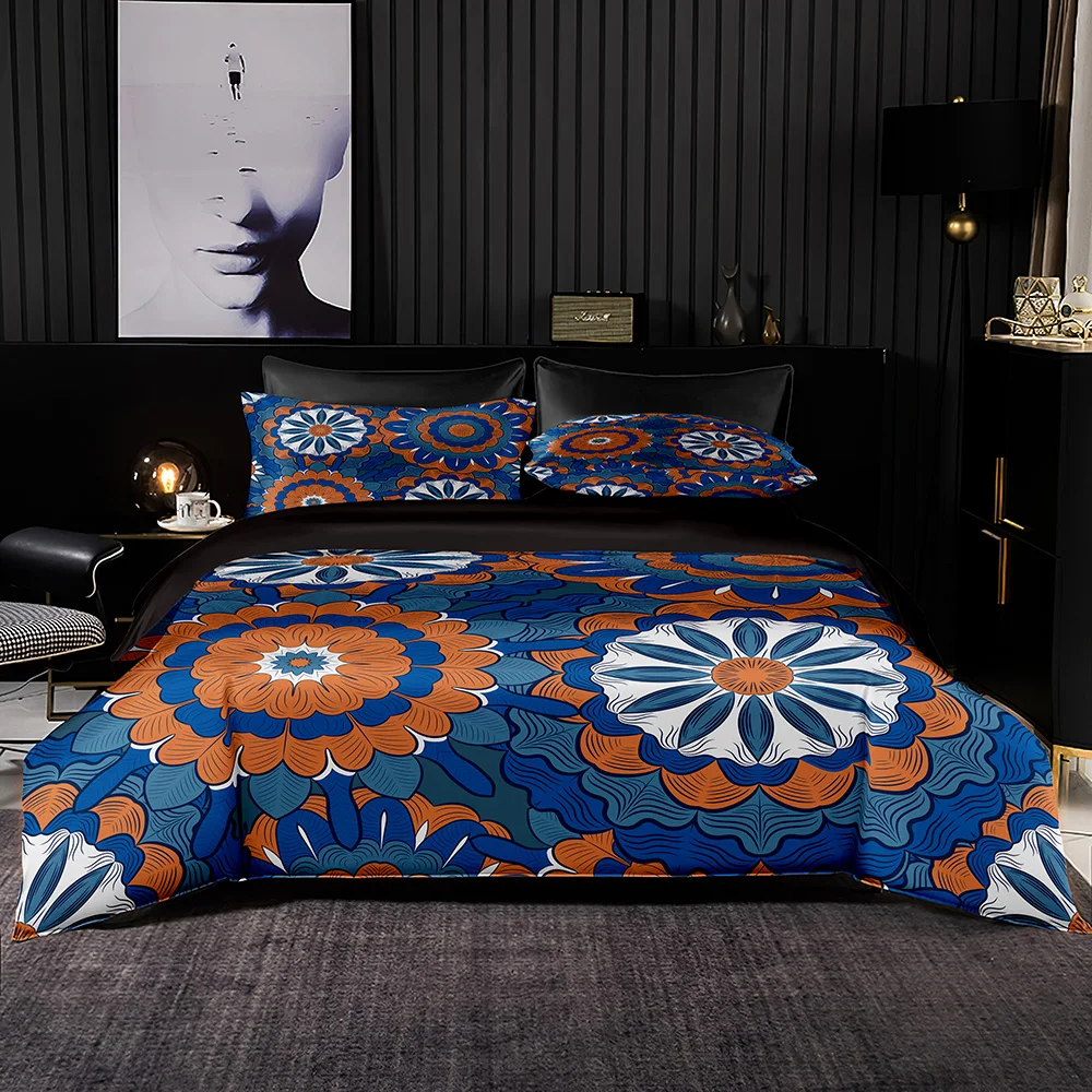 Retro Petal Print Bedding Set Blue Brown Duvet Cover Set & Pillowcase Tropical Style Quilt Cover Queen Full King Bed Accessory
Retro Petal Print Bedding Set Blue Brown Duvet Cover Set & Pillowcase Tropical Style Quilt Cover Queen Full King Bed Accessory