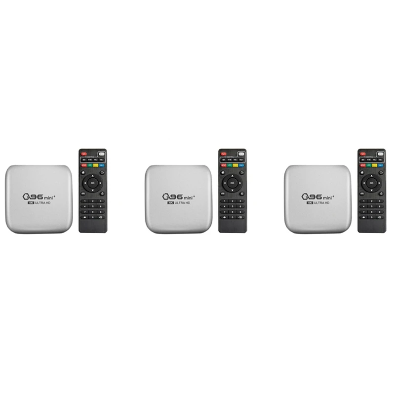 3X Q96 Mini Plus Tv Box 5G + Wifi Smart Tv Box Amlogic S905W 4 Core 64Bit 4Gb + 32Gb Wifi Media Player Set EU Plug
3X Q96 Mini Plus Tv Box 5G + Wifi Smart Tv Box Amlogic S905W 4 Core 64Bit 4Gb + 32Gb Wifi Media Player Set EU Plug