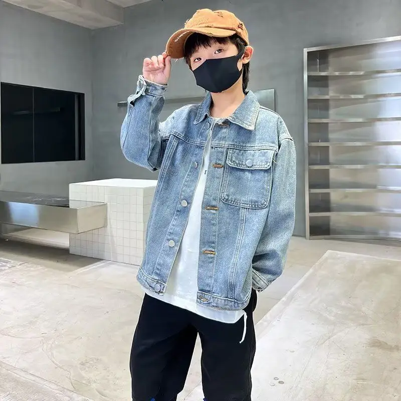 New Boy Jacket Coat Outdoor Denim 2023 Spring Autumn Casual All-Match Streetwear Loose Sport Cool Tide Clothing Fashion Clothes
New Boy Jacket Coat Outdoor Denim 2023 Spring Autumn Casual All-Match Streetwear Loose Sport Cool Tide Clothing Fashion Clothes