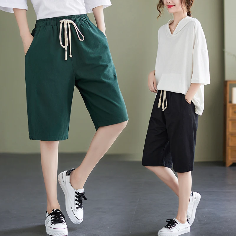 Capri Pants Women's Summer Loose And Thin Medium Pants High Waist Drawstring Lace Up Shorts Fashion
Capri Pants Women's Summer Loose And Thin Medium Pants High Waist Drawstring Lace Up Shorts Fashion