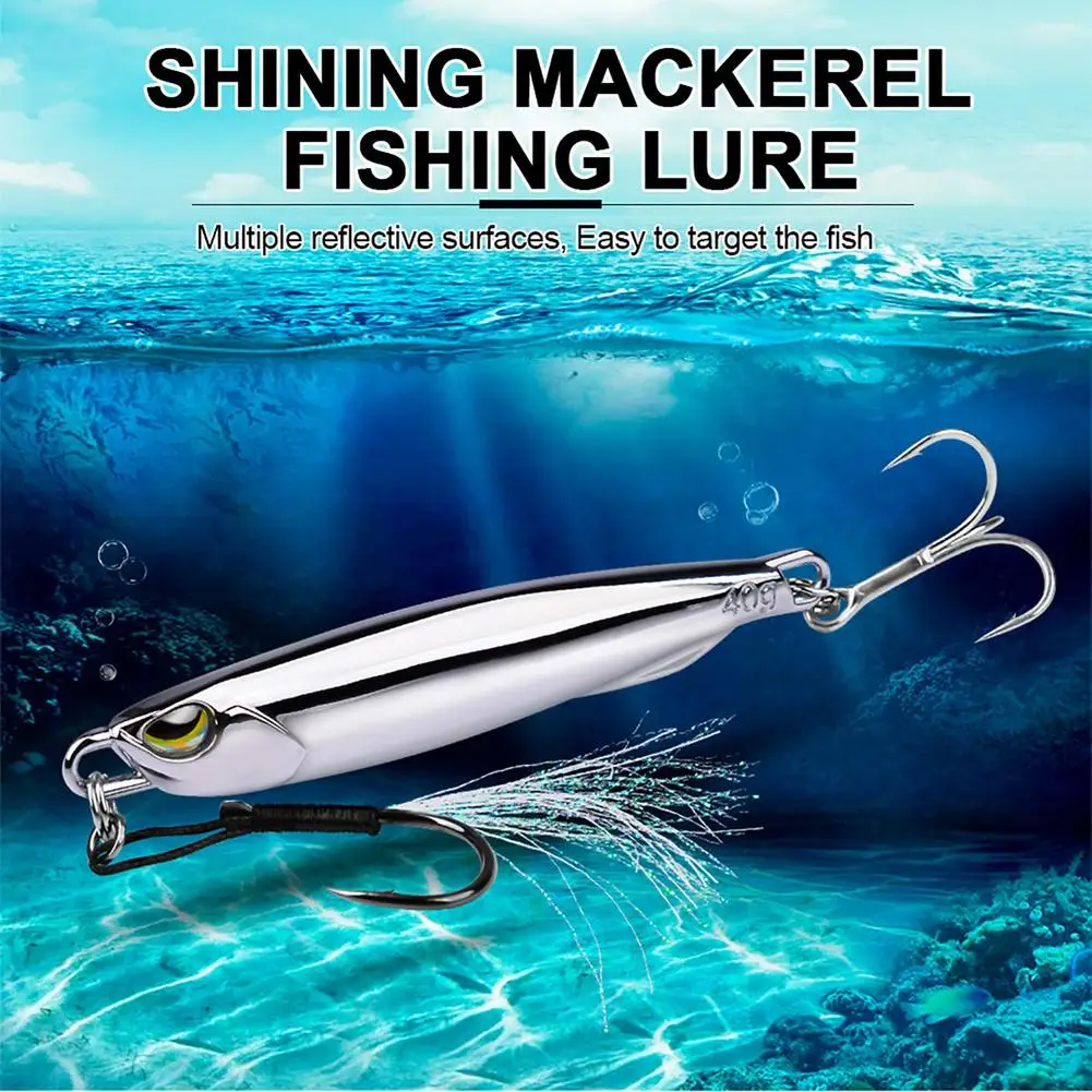 Fishing Lure 15g/20g/30g/40g High Reflective 3d Eyes Artificial Bait With Feathers Reusable Metal Lure With Hooks
Fishing Lure 15g/20g/30g/40g High Reflective 3d Eyes Artificial Bait With Feathers Reusable Metal Lure With Hooks