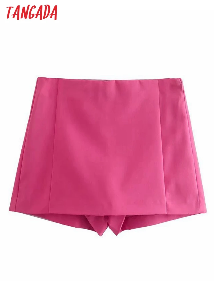 Tangada Women Vintage Hotpink Skirt Shorts Zipper Pockets Female Retro Casual Shorts Pantalones 6P51
Tangada Women Vintage Hotpink Skirt Shorts Zipper Pockets Female Retro Casual Shorts Pantalones 6P51