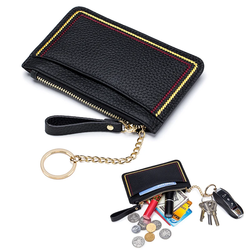 Credit Card Coin Key Storage Bag with Chain Women Mini Coin Purse Luxury Lichee Pattern Leather Small Zipper Wallet Keychain
Credit Card Coin Key Storage Bag with Chain Women Mini Coin Purse Luxury Lichee Pattern Leather Small Zipper Wallet Keychain