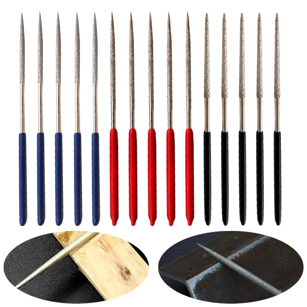 15 Pcs Round Diamond Needle Files Polishing Rod 140mm For Stone Ceramic Glass Cutting Repairing Grinding Machine Tool Parts
15 Pcs Round Diamond Needle Files Polishing Rod 140mm For Stone Ceramic Glass Cutting Repairing Grinding Machine Tool Parts