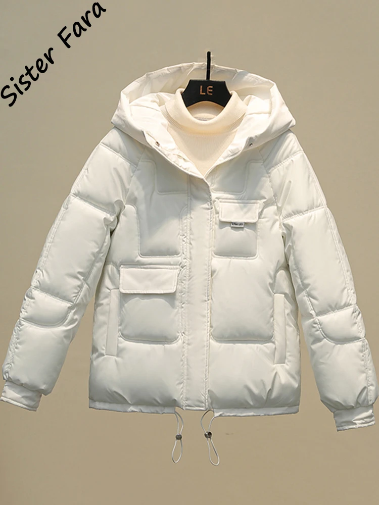 Sister Fara Women's Thickened Down Jacket Women's Long-Sleeve Full-Zip Water-Resistant Packable Hooded Loose Puffer Jackets Coat
Sister Fara Women's Thickened Down Jacket Women's Long-Sleeve Full-Zip Water-Resistant Packable Hooded Loose Puffer Jackets Coat