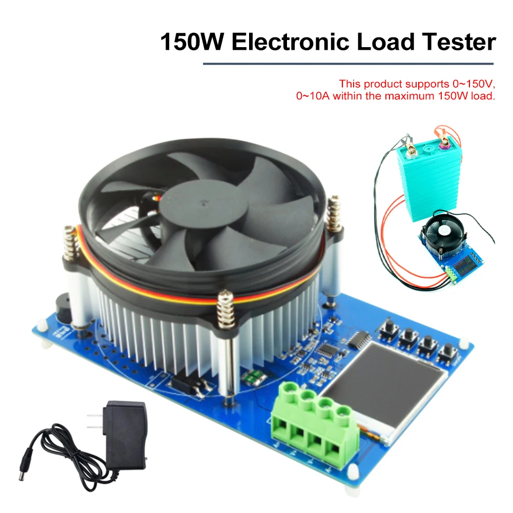 150W 4-wires Battery Capacity Tester Hardware Tools 1.77 Inch TFT Color Screen CNC Type Electronic Load Power Discharge Tester
150W 4-wires Battery Capacity Tester Hardware Tools 1.77 Inch TFT Color Screen CNC Type Electronic Load Power Discharge Tester