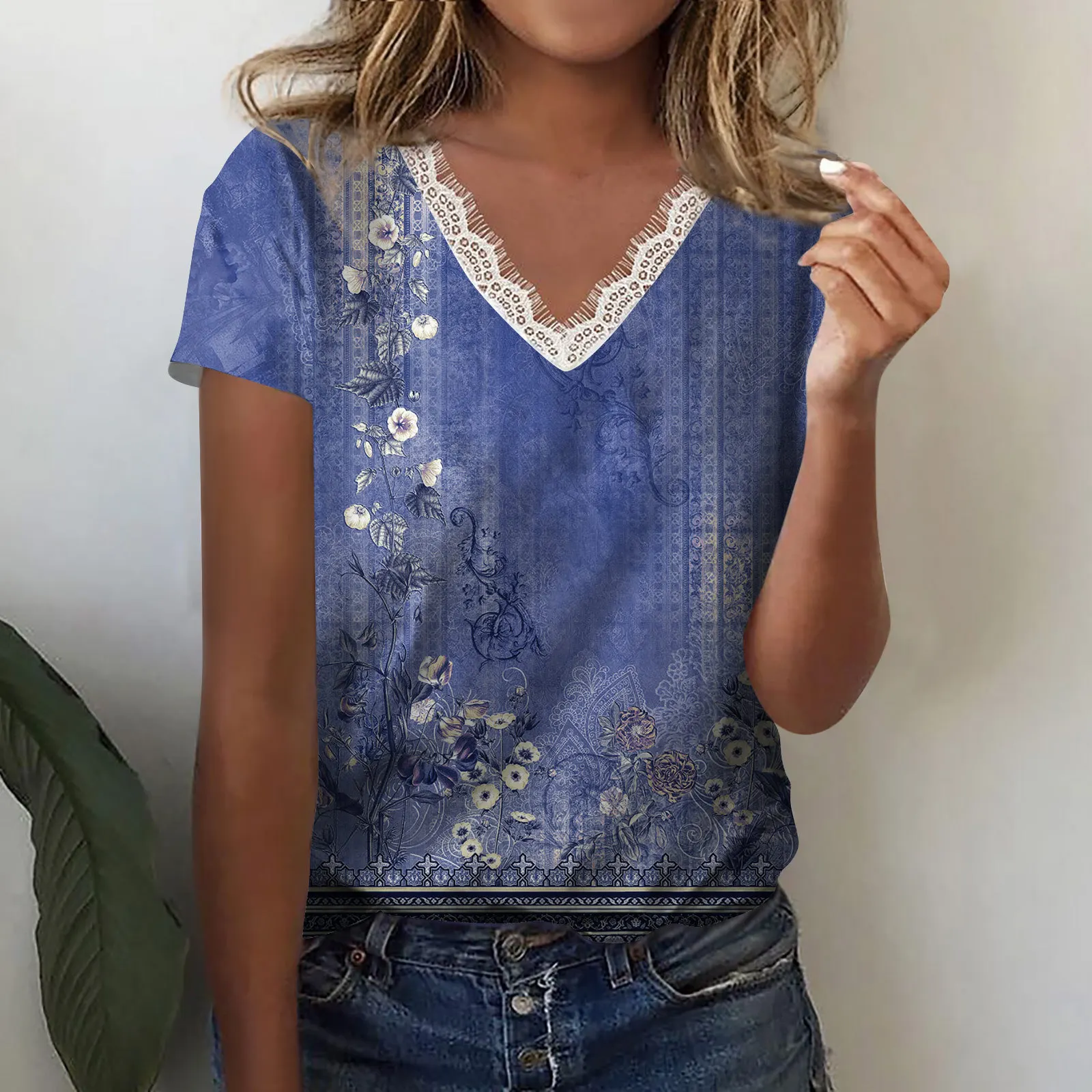 Модные белые кружевные топы с коротким рукавом, женская футболка 2023, летняя повседневная офисная футболка на пуговицах, Топ для женщин
Модные белые кружевные топы с коротким рукавом, женская футболка 2023, летняя повседневная офисная футболка на пуговицах, Топ для женщин