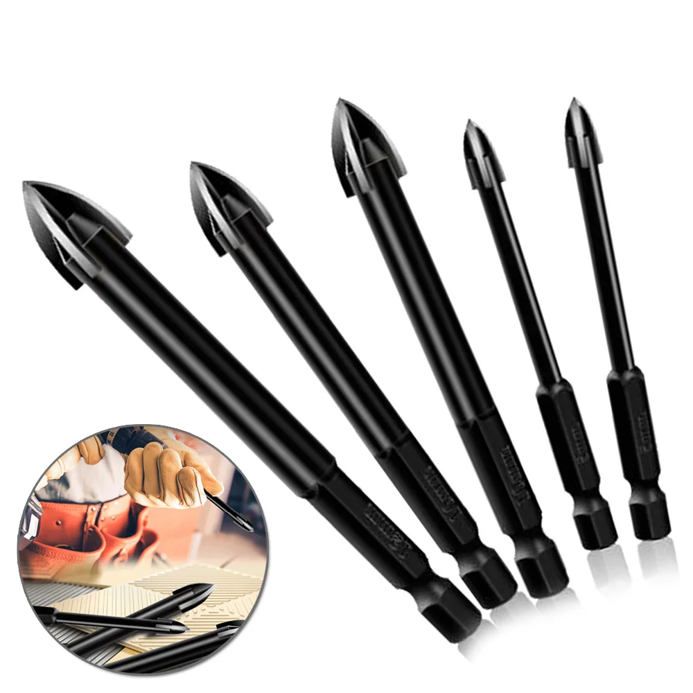 Cross Hex Tile Drill Bits Set 4/5/6/8/10/12mm for Glass Concrete Ceramic Hole Opener Brick Hard Alloy Triangle Bit Tool Boxed
Cross Hex Tile Drill Bits Set 4/5/6/8/10/12mm for Glass Concrete Ceramic Hole Opener Brick Hard Alloy Triangle Bit Tool Boxed