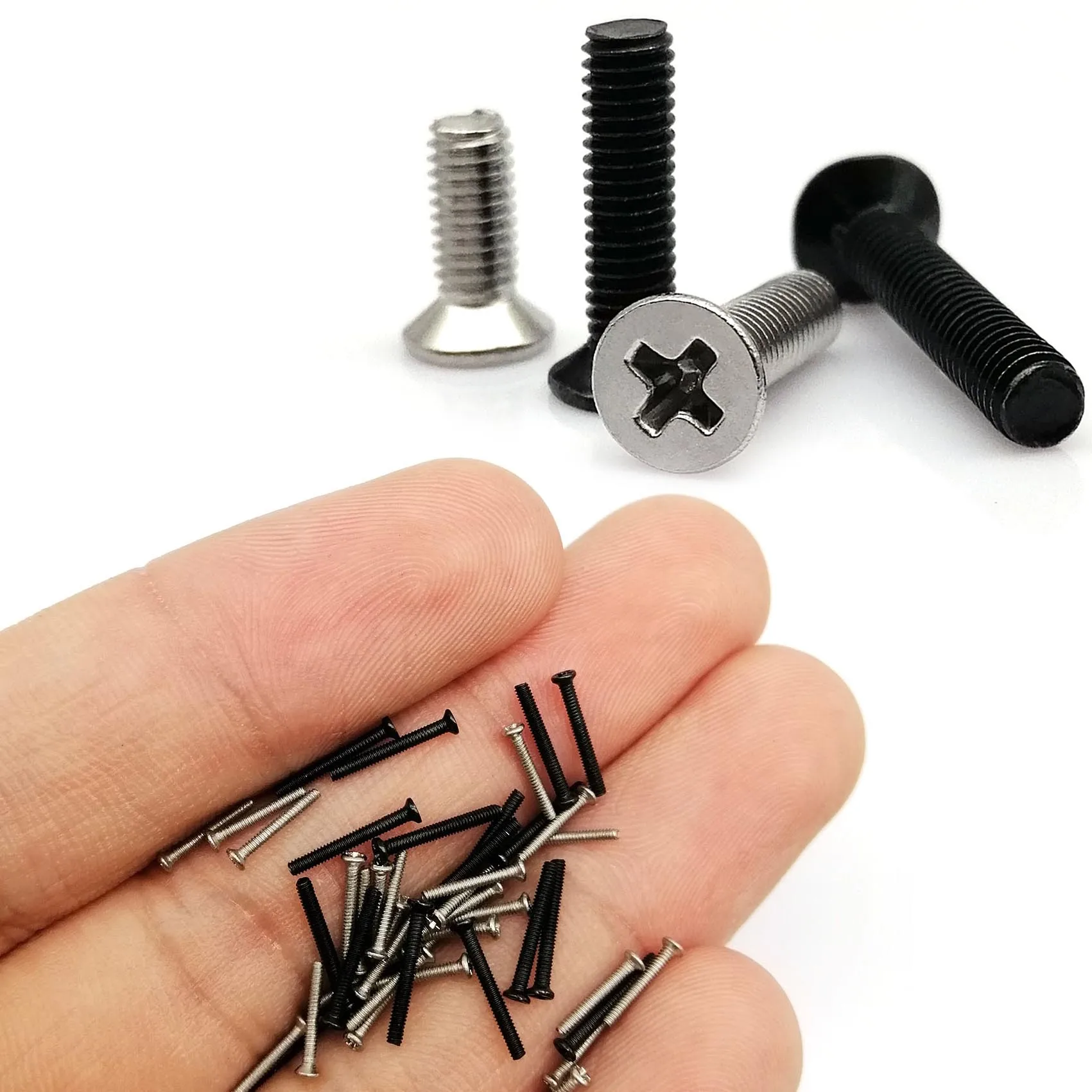 50pcs M1 M1.2 M1.4 M1.6 M2 M2.5 M3 M4 Tiny Mini Repair Fix Laptop Computer Phone Toys Cross Phillips Flat Countersunk Head Screw
50pcs M1 M1.2 M1.4 M1.6 M2 M2.5 M3 M4 Tiny Mini Repair Fix Laptop Computer Phone Toys Cross Phillips Flat Countersunk Head Screw