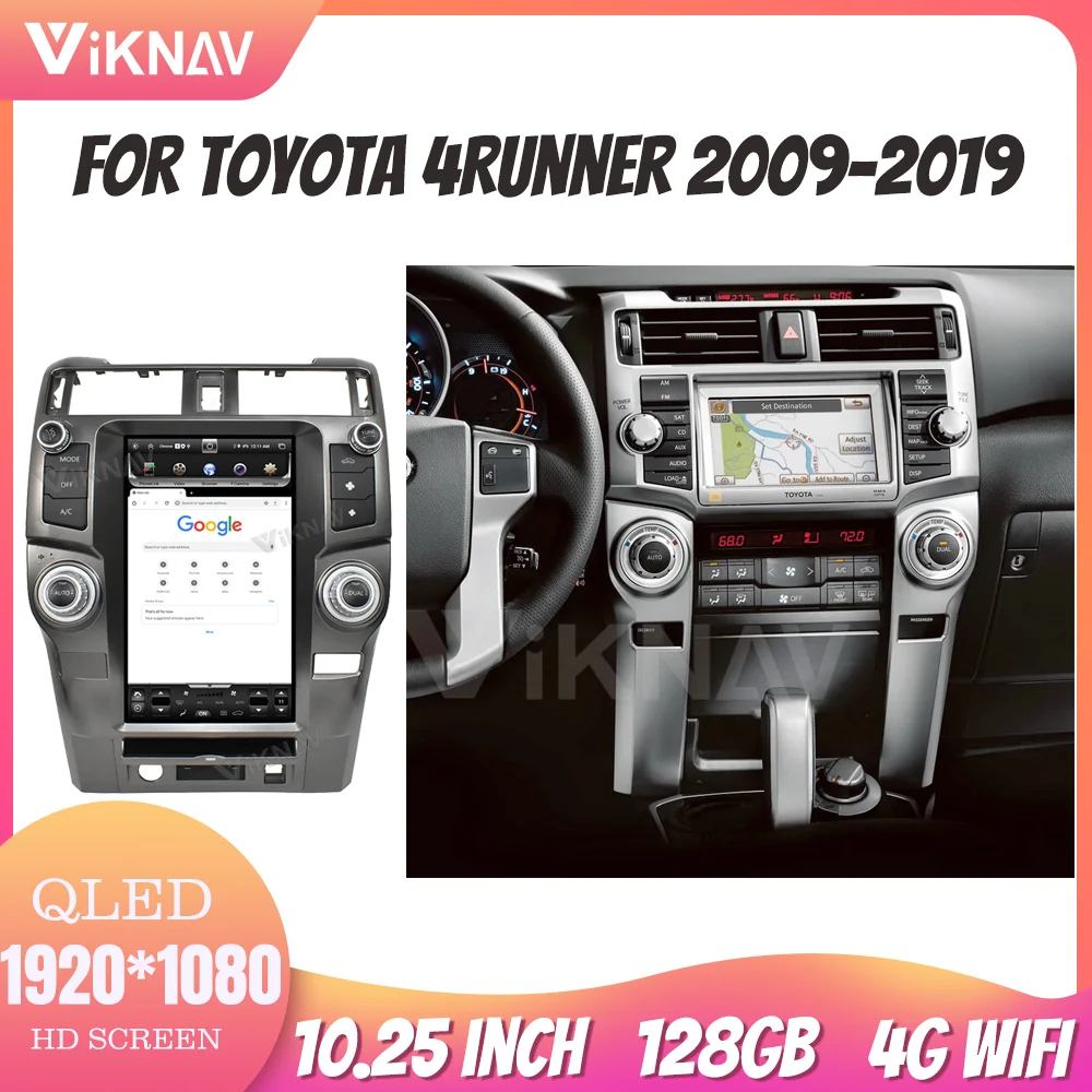 Автомагнитола 10,25 дюйма для Toyota 4runner 2009-2019, Android, управление рулевым колесом, DVD, мультимедиа, навигация заднего вида, GPS 
Автомагнитола 10,25 дюйма для Toyota 4runner 2009-2019, Android, управление рулевым колесом, DVD, мультимедиа, навигация заднего вида, GPS