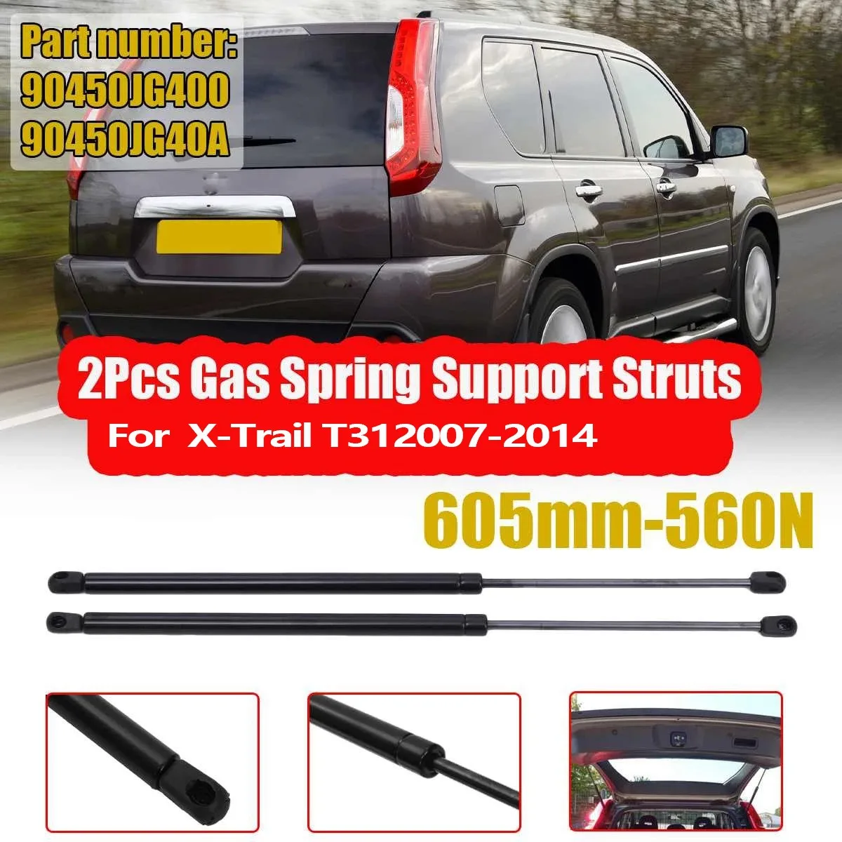 Подъемный цилиндр с пневматической пружиной для Nissan X-Trail T31 2007-2014
Подъемный цилиндр с пневматической пружиной для Nissan X-Trail T31 2007-2014