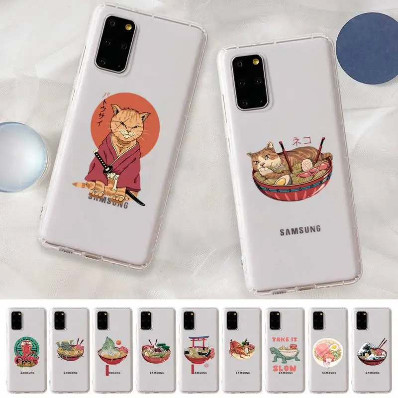 Japan Anime Ramen Cat Great Wave Phone Case for Samsung S20 S10 lite S21 plus for Redmi Note8 9pro for Huawei P20 Clear Case
Japan Anime Ramen Cat Great Wave Phone Case for Samsung S20 S10 lite S21 plus for Redmi Note8 9pro for Huawei P20 Clear Case