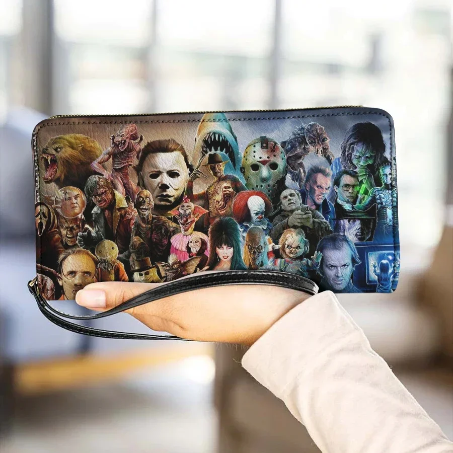 HOT Horror Movie Print Luxury Women Wallet Luxury Designer Multifunction Ladies Purse with Zipper Long Slim Card Holder Woman
HOT Horror Movie Print Luxury Women Wallet Luxury Designer Multifunction Ladies Purse with Zipper Long Slim Card Holder Woman