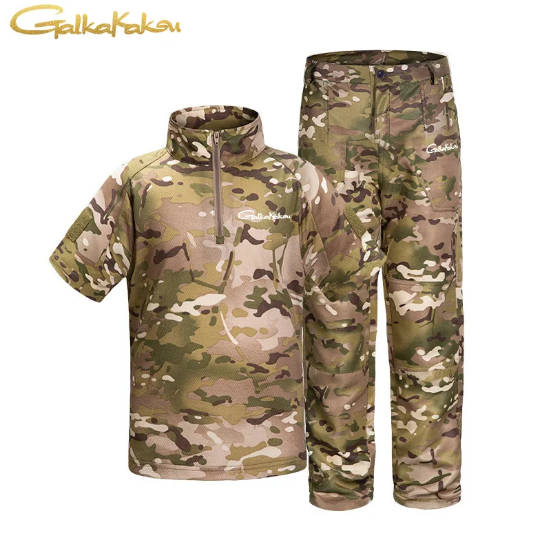 2022 Unisex Camouflage Fishing Short-sleeved Shirt Men Anti-UV Fishing Trouser Hunting Hiking Quick Dry Breathable Fishing Pants
2022 Unisex Camouflage Fishing Short-sleeved Shirt Men Anti-UV Fishing Trouser Hunting Hiking Quick Dry Breathable Fishing Pants