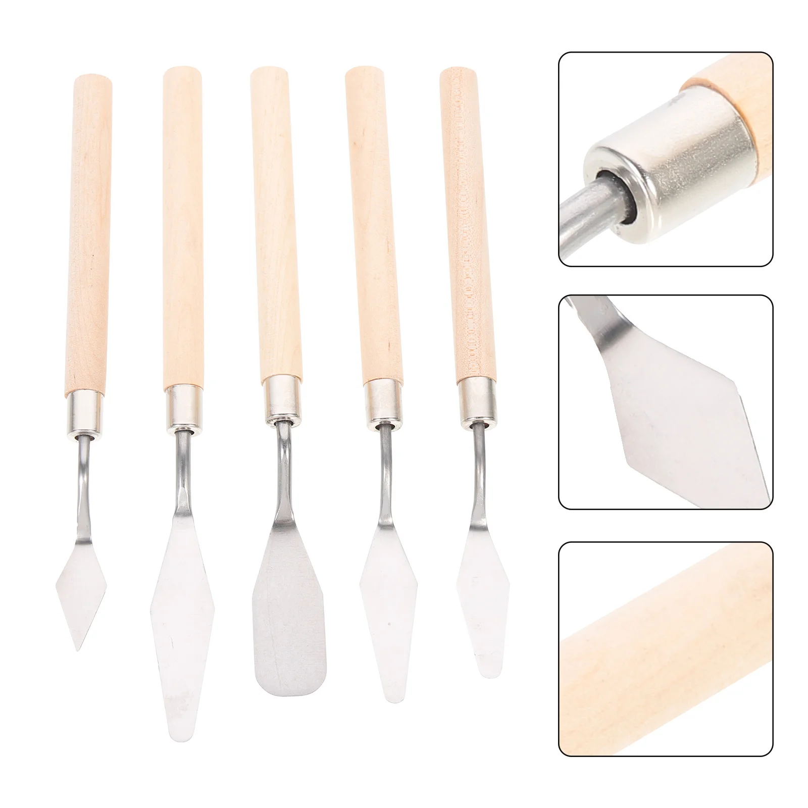 5Pcs Portable Oil Painting Spatulas Fine Arts Painting Tools Paint Tray Scrapers
5Pcs Portable Oil Painting Spatulas Fine Arts Painting Tools Paint Tray Scrapers