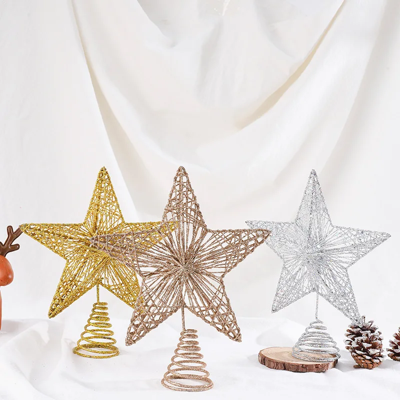 Christmas Tree Wrought Iron Top Star Five-pointed Star Tree Top Octagonal Home Decoration Desktop Ornaments Christmas Decoration
Christmas Tree Wrought Iron Top Star Five-pointed Star Tree Top Octagonal Home Decoration Desktop Ornaments Christmas Decoration