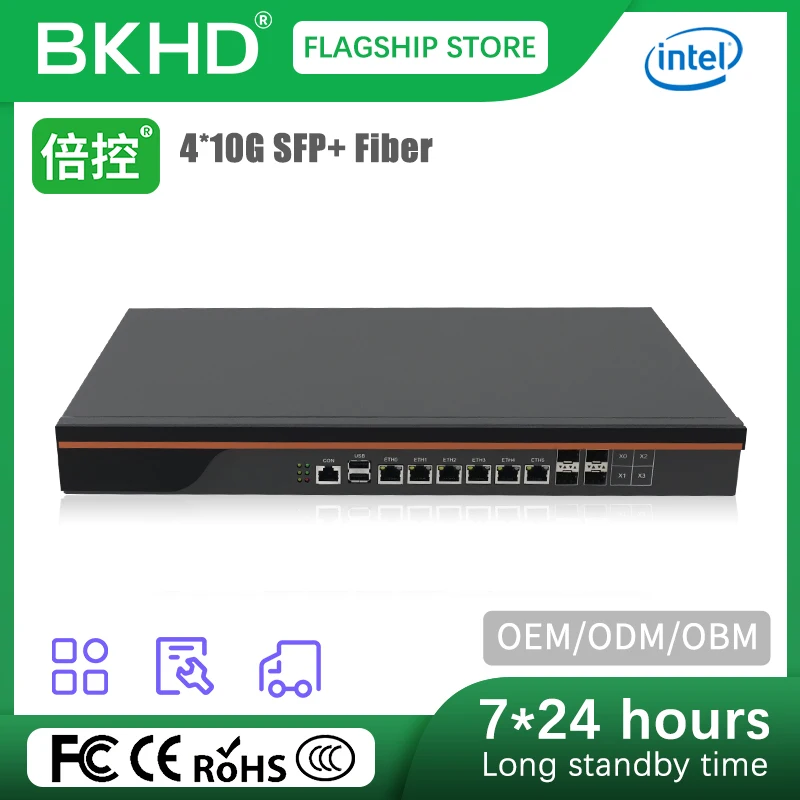 BKHD 1U серверный брандмауэр Pfsense Intel Atom C3758 C3758R 6 LAN 4 SFP + 10G, установленный в стойке 8-ядерный мини-ПК OPNsense с индивидуальным логотипом
BKHD 1U серверный брандмауэр Pfsense Intel Atom C3758 C3758R 6 LAN 4 SFP + 10G, установленный в стойке 8-ядерный мини-ПК OPNsense с индивидуальным логотипом
