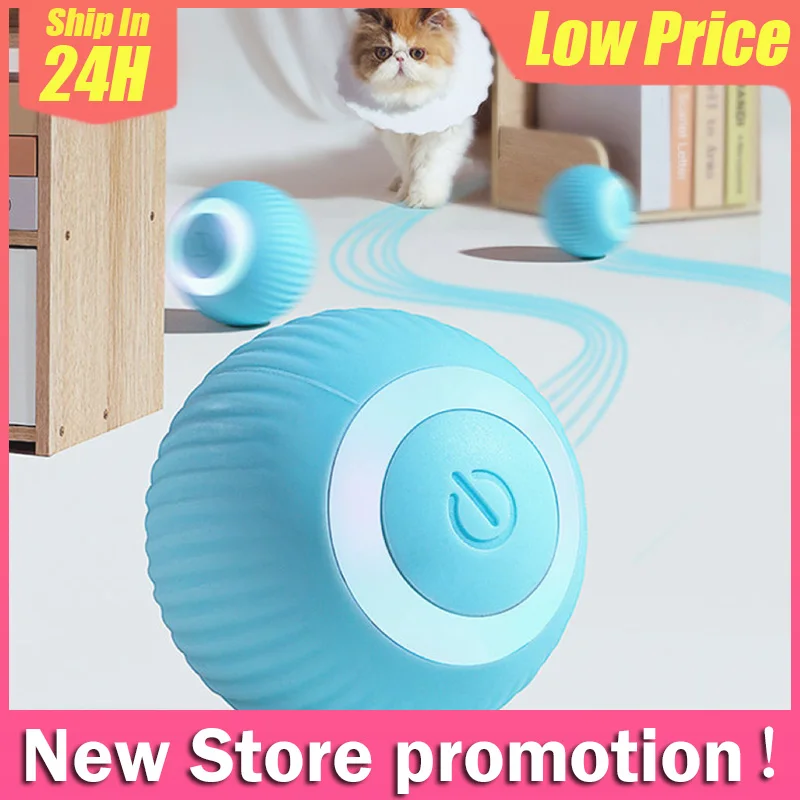 Electric Cat Ball Toys Automatic Rolling Smart Cat Toys for Cats Training Self-moving Kitten Toys for Indoor Interactive Playing
Electric Cat Ball Toys Automatic Rolling Smart Cat Toys for Cats Training Self-moving Kitten Toys for Indoor Interactive Playing