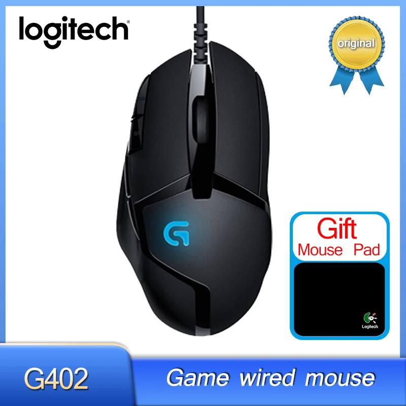 

Logitech Original G402 Optical Gaming Mouse Hyperion Fury Usb 8 Buttons 9 4000dpi High Speed Mouse For Computer For Pc Gamer