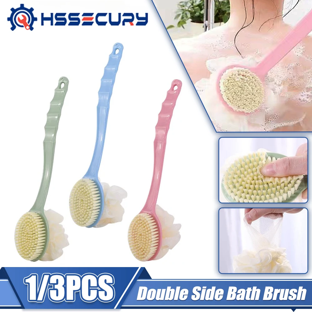 Long Handle Bath Brush Soft Hair Double Side Massage Bath Brush 2 in 1 Bathroom Body/Back Brushes Mud Scrubber Massage Brush
Long Handle Bath Brush Soft Hair Double Side Massage Bath Brush 2 in 1 Bathroom Body/Back Brushes Mud Scrubber Massage Brush