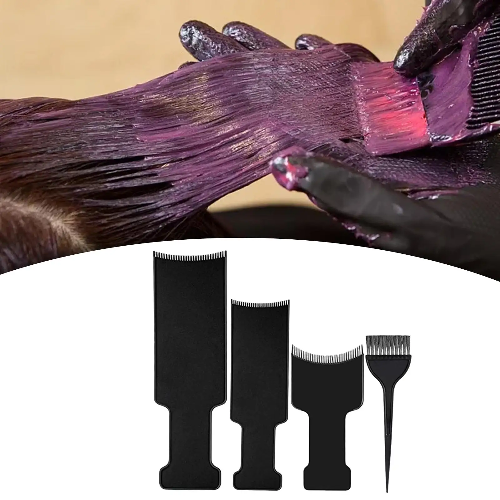 Профессиональный инструмент для окрашивания волос, расческа для окрашивания волос для парикмахера
Профессиональный инструмент для окрашивания волос, расческа для окрашивания волос для парикмахера