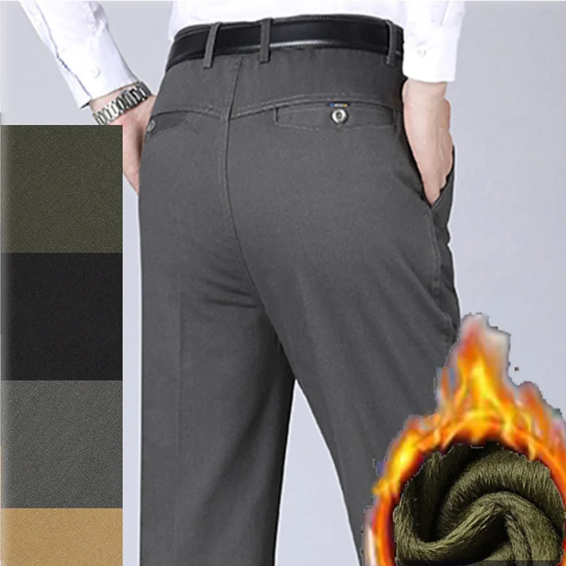 Men's Fleece Pants Winter Trousers Casual Pants Pocket Straight Leg Solid Color Comfort ArmyGreen Khaki High Waist Micro-elastic
Men's Fleece Pants Winter Trousers Casual Pants Pocket Straight Leg Solid Color Comfort ArmyGreen Khaki High Waist Micro-elastic