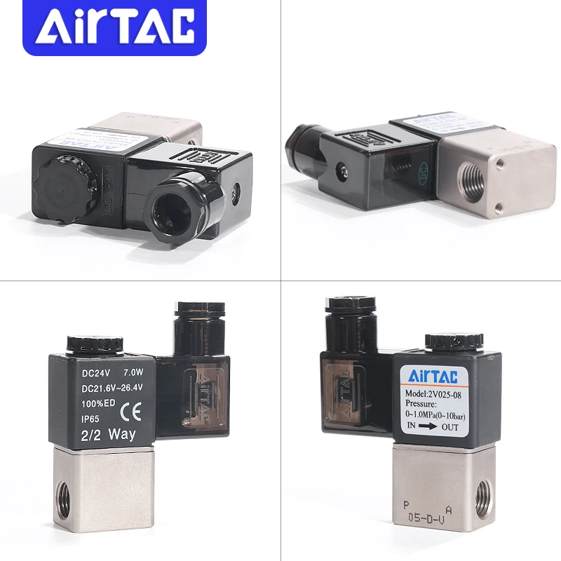 Пневматический клапан AIRTAC 2V025-06 2V025-08 AC220V/DC24V
Пневматический клапан AIRTAC 2V025-06 2V025-08 AC220V/DC24V