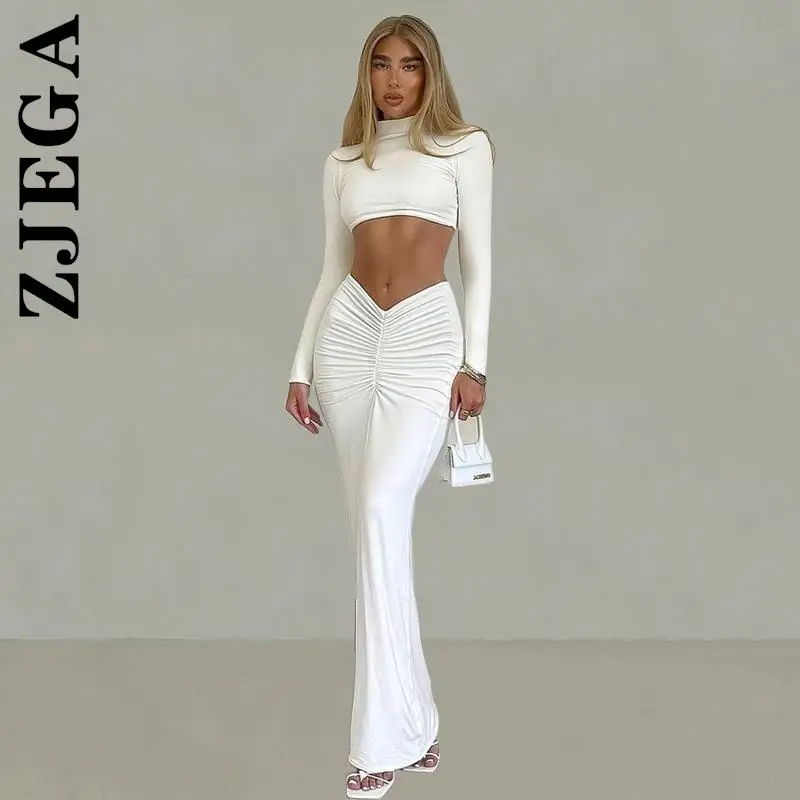 Zjega Fashion Women Set Slim Sets Chic Long Skirt Women's Suit Lady 2 Piece Set Loose Ladies Women Tracksuit Set Female
Zjega Fashion Women Set Slim Sets Chic Long Skirt Women's Suit Lady 2 Piece Set Loose Ladies Women Tracksuit Set Female
