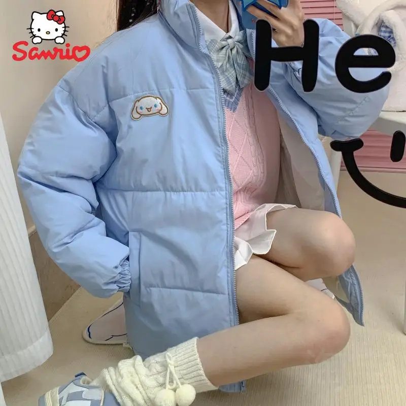 Original Cinnamoroll Cotton Clothing Kawaii Sanrio Cotton Jacket Students Winter Loose Warmth Embroidered Top Girls Coat Gift
Original Cinnamoroll Cotton Clothing Kawaii Sanrio Cotton Jacket Students Winter Loose Warmth Embroidered Top Girls Coat Gift