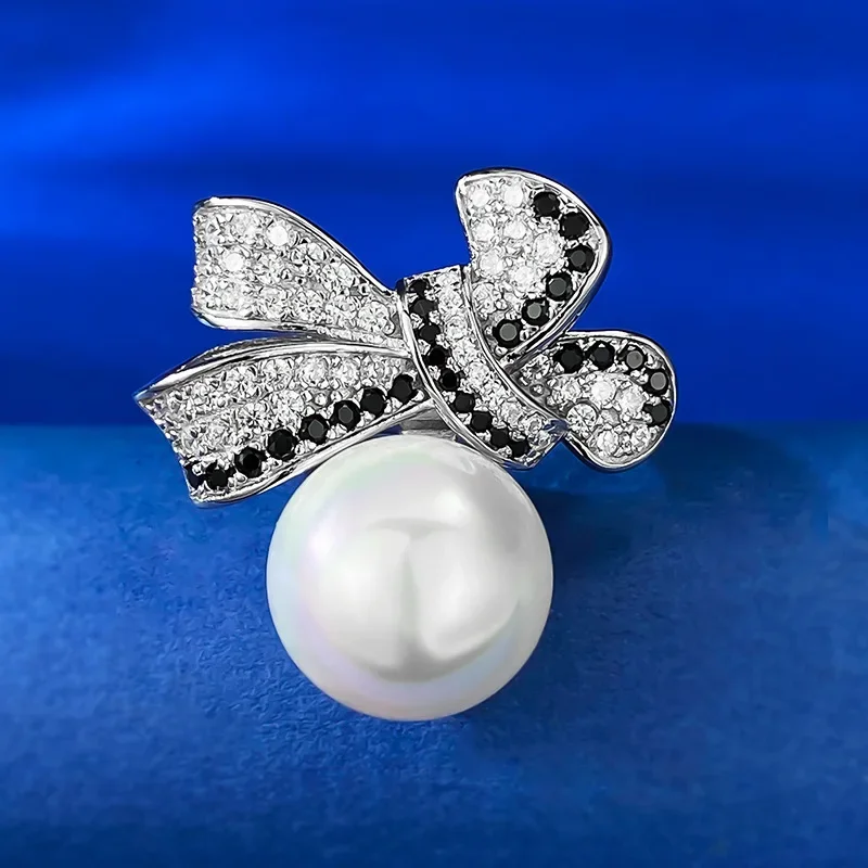 New S925 Silver Fashion Commuter Style Artificially Synthesized 12mm Pearl Ring for European Beauty 
New S925 Silver Fashion Commuter Style Artificially Synthesized 12mm Pearl Ring for European Beauty