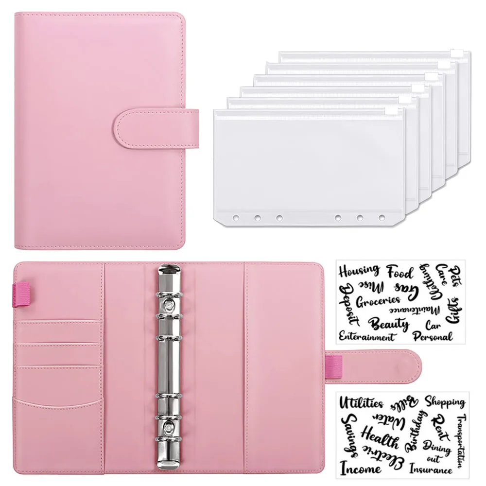 A6 PU Leather Binder Cash Budget Binder Notebook with Envelopes System Set,Pockets for Money Budget Saving Bill Organizer 2022
A6 PU Leather Binder Cash Budget Binder Notebook with Envelopes System Set,Pockets for Money Budget Saving Bill Organizer 2022